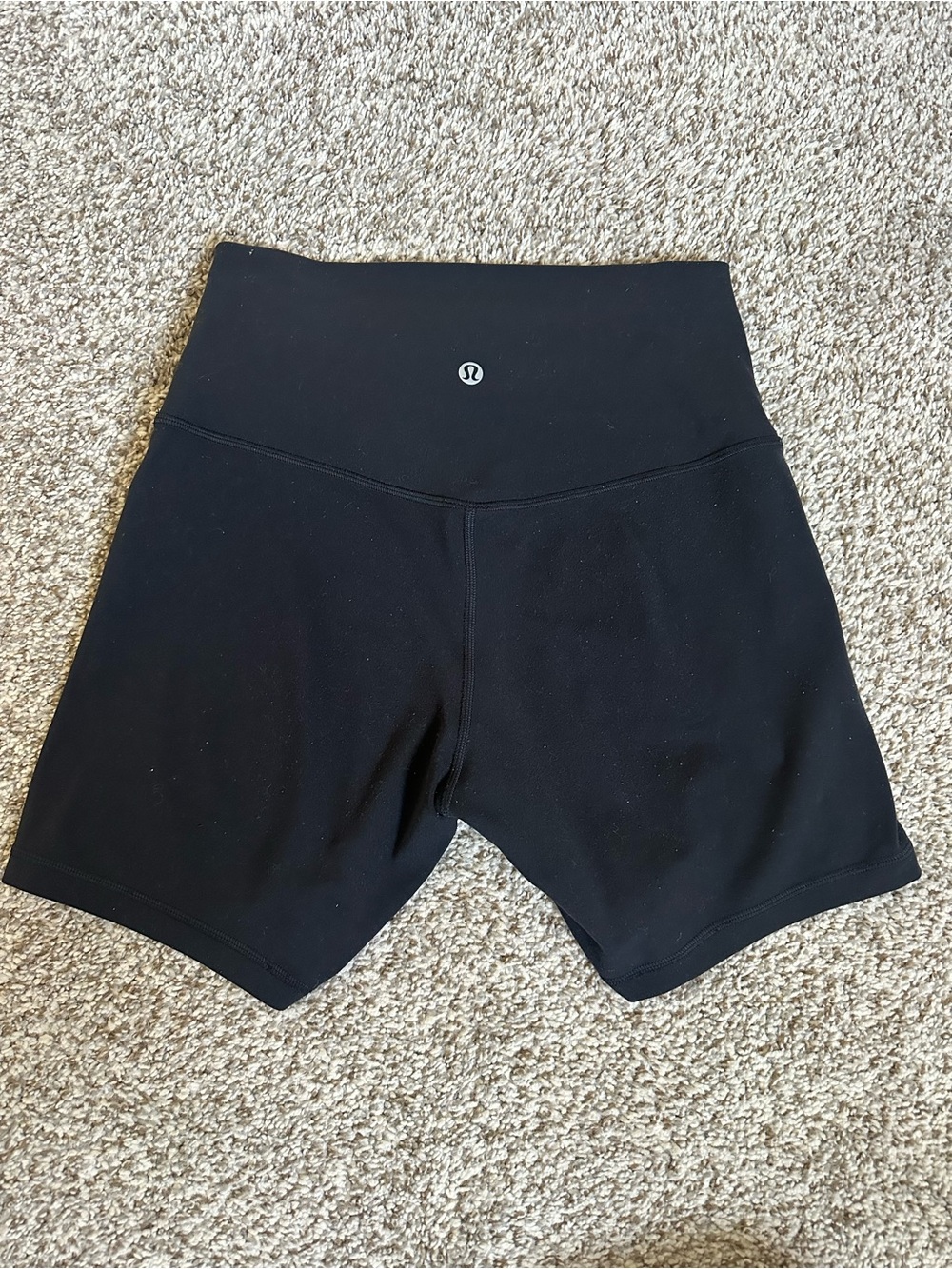 lululemon athletica Black High-Waist Bike Shorts size 6